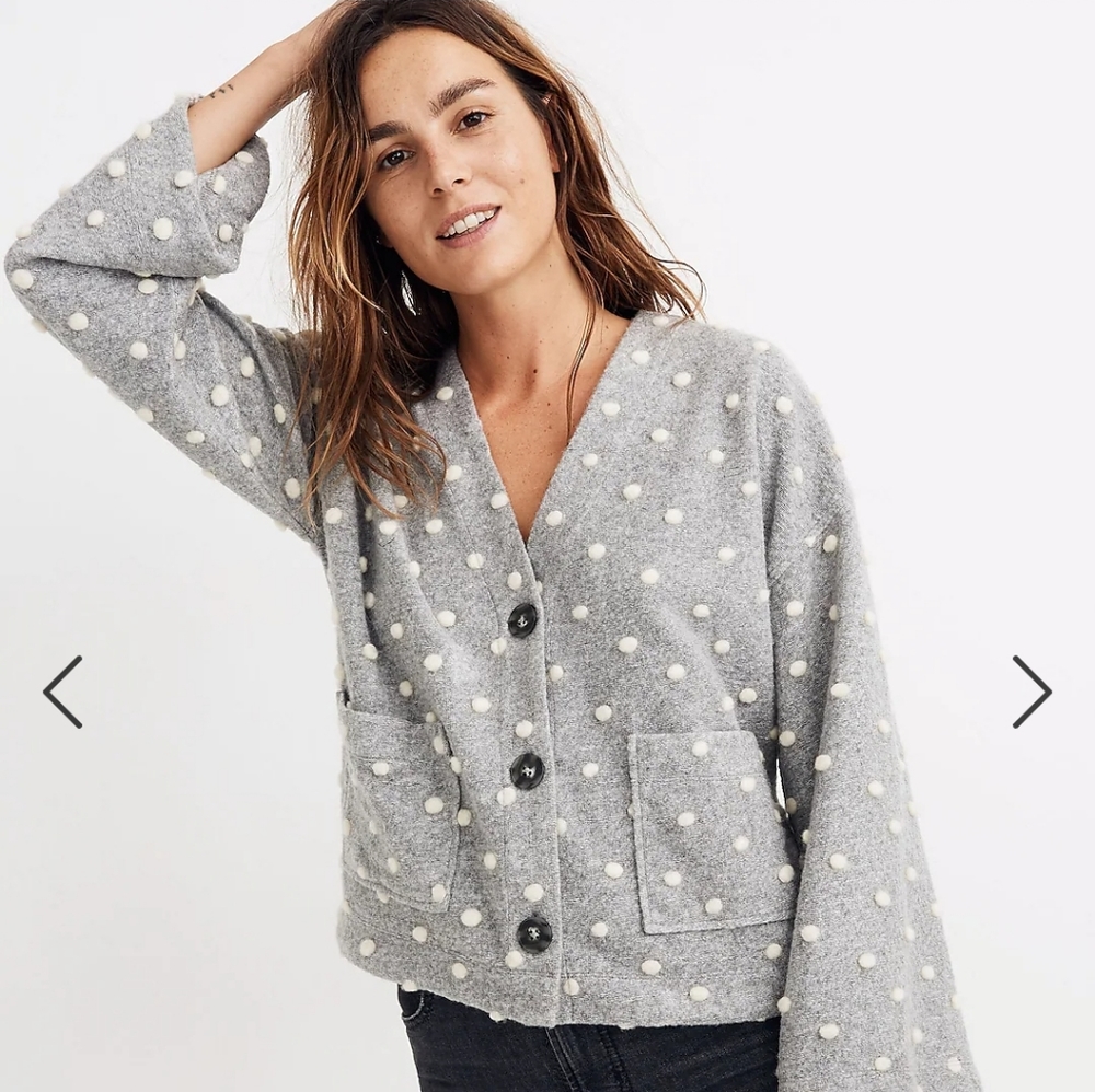 Madewell Texture & Thread Boxy Bobble Cardigan - image 5